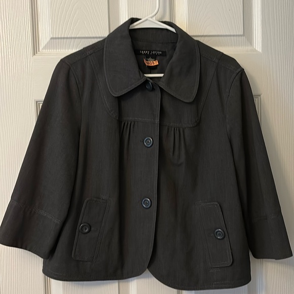 Larry Levine Large cropped swing blazer stretch - Picture 1 of 1